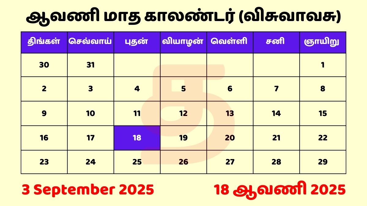 03 Sep 2025 Tamil Daily Calendar Download PDF