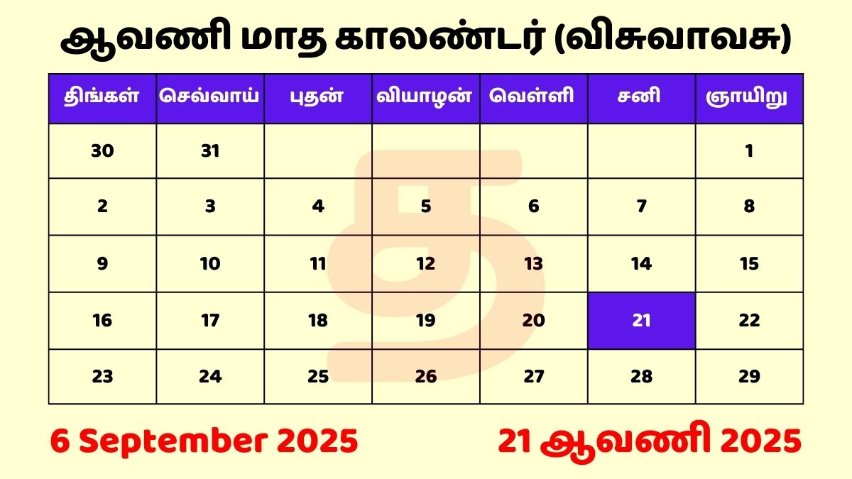 06 Sep 2025 Tamil Daily Calendar Download PDF