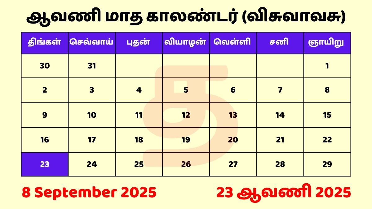 08 Sep 2025 Tamil Daily Calendar Download PDF
