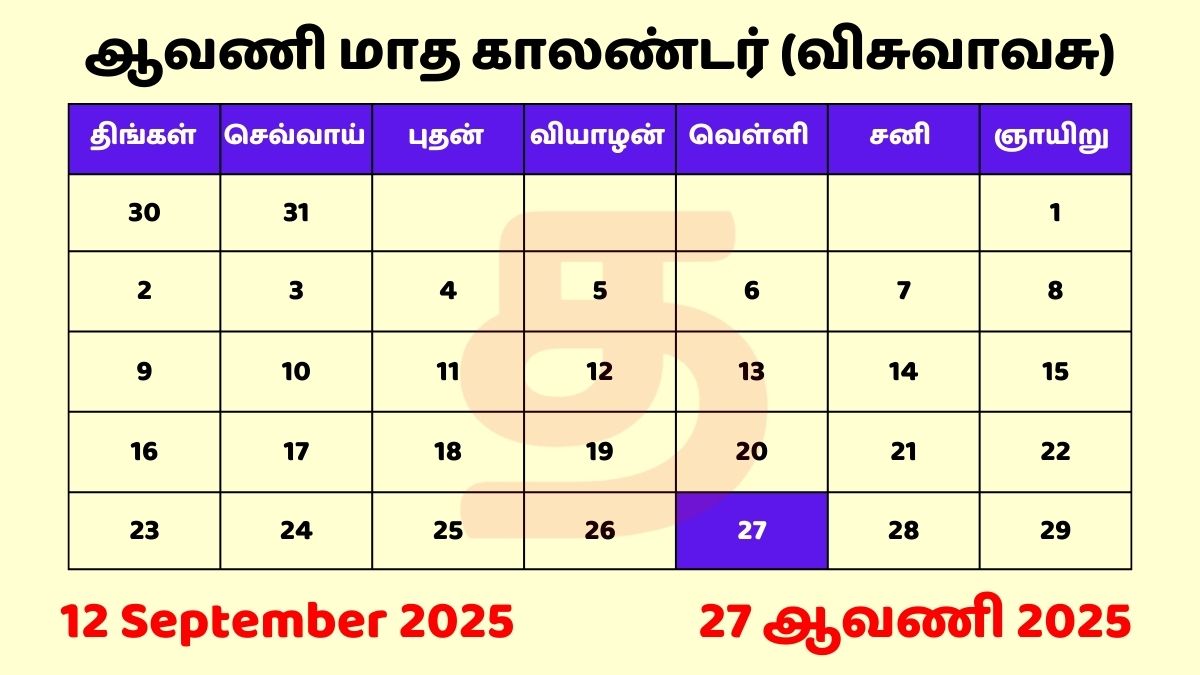 12 Sep 2025 Tamil Daily Calendar Download PDF
