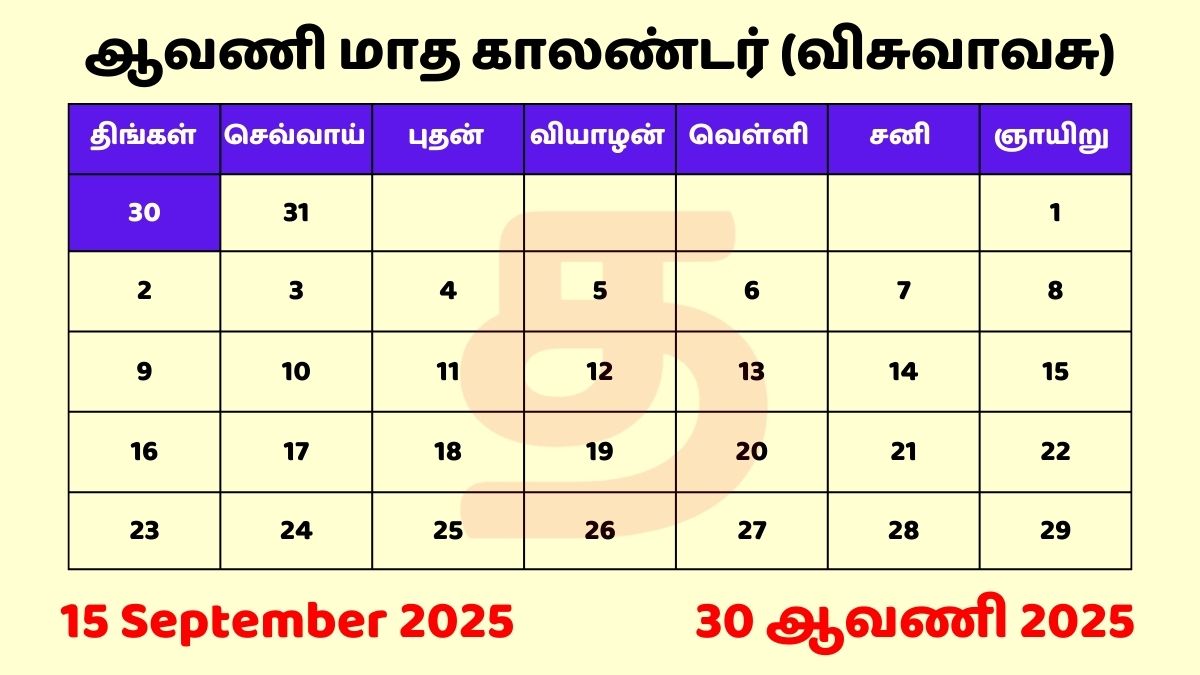 15 Sep 2025 Tamil Daily Calendar Download PDF