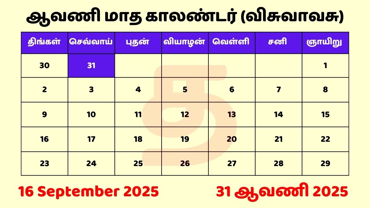 16 Sep 2025 Tamil Daily Calendar Download PDF